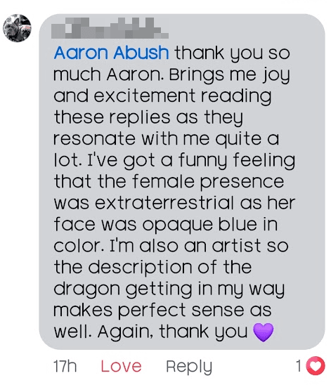 Community testimonial screenshot 3