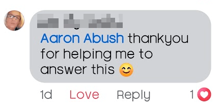 Community testimonial screenshot 4