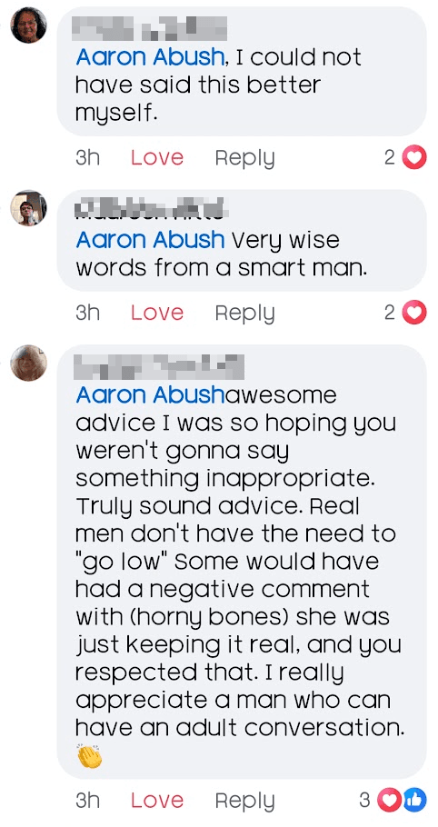 Community testimonial screenshot 47