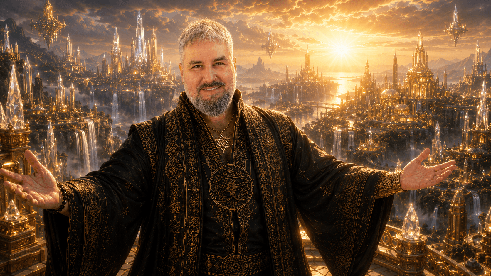 Aaron Abush, welcoming seekers into the golden era